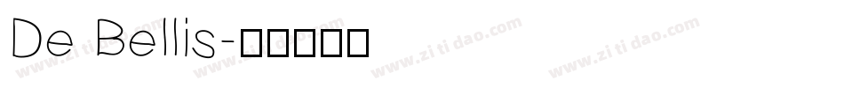 De Bellis字体转换